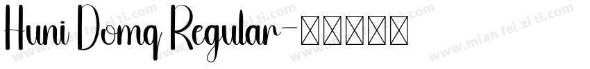 Huni Domq Regular字体转换